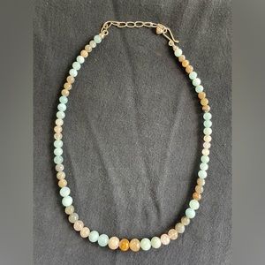 Rose Quartz, Labradorite and Aquamarine Stone Necklace Mine Finds by Jay King
